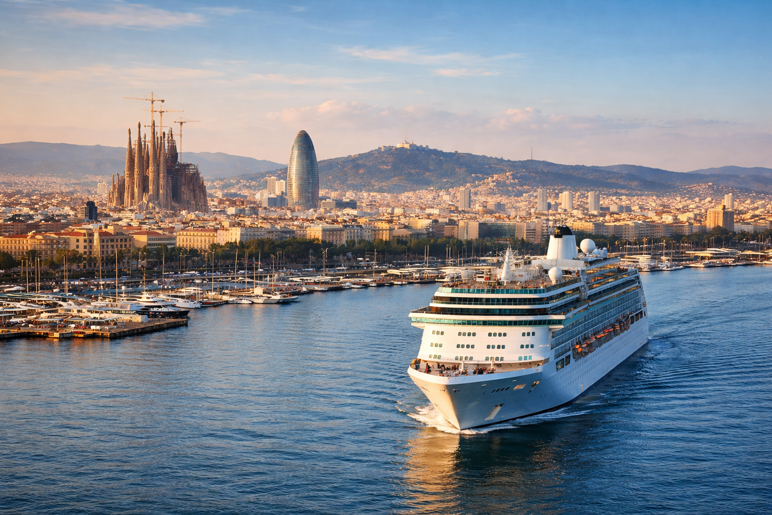 Tour per croceristi a Barcellona: Sagrada Família e highlights in poche ore