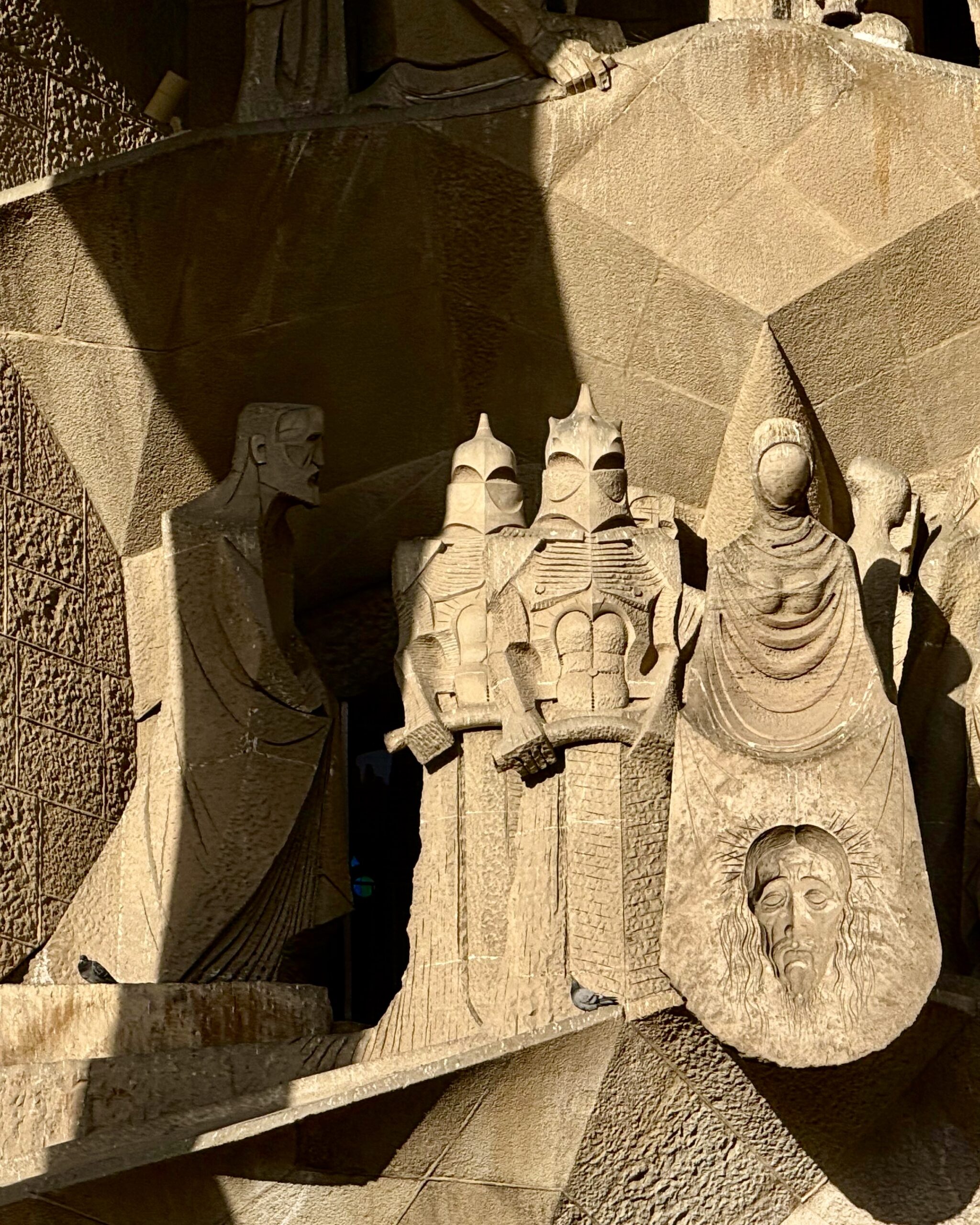 Dettaglio esterno della Sagrada Família a Barcellona